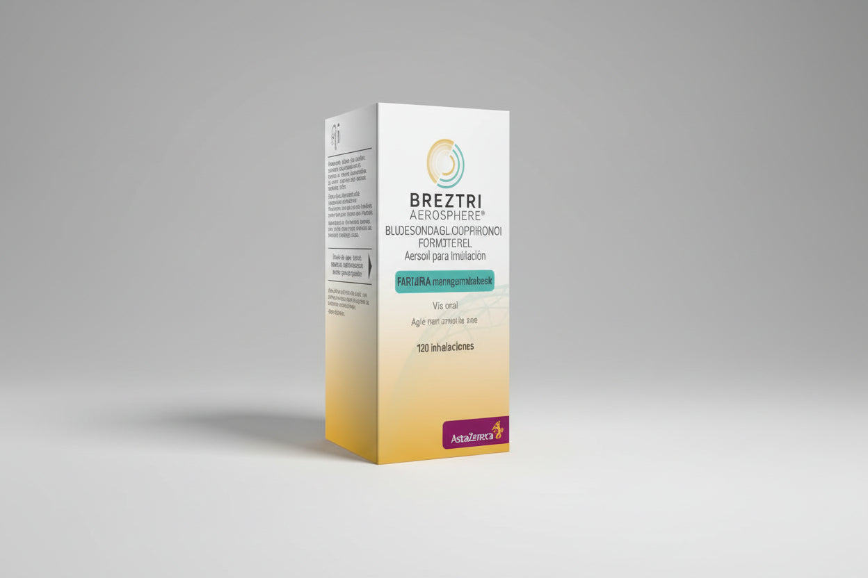 Breztri Aerosphere 5/7.2/160 mcg COPD maintenance inhaler 120 doses- Health Boutique Jordan