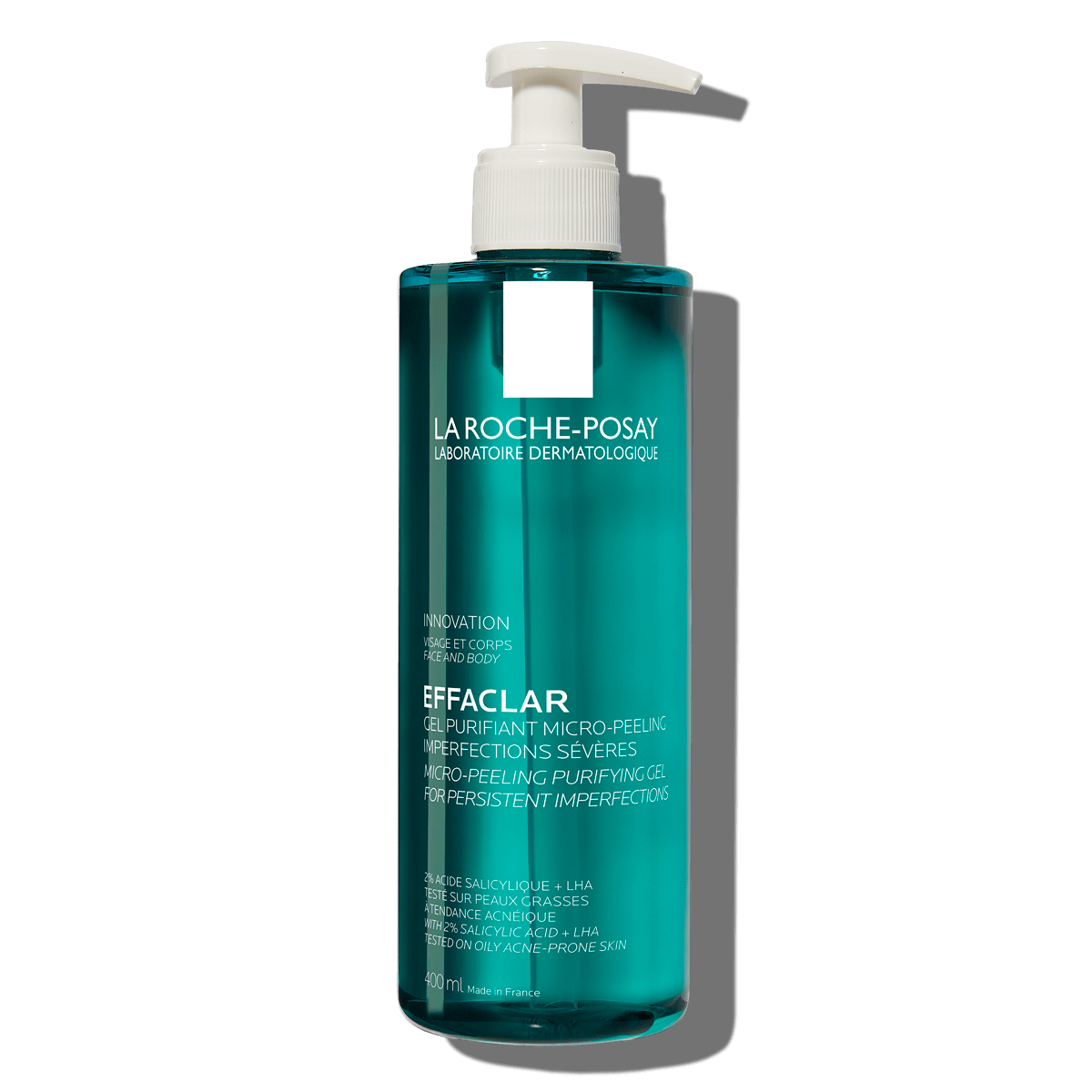 La Roche-Posay EFFACLAR MICRO-PEELING PURIFYING GEL FACE AND BODY CLEANSER 400ml