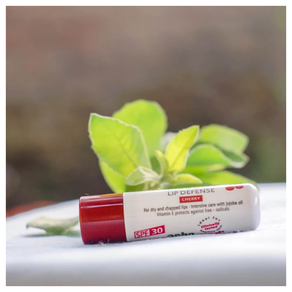 Sebamed Lip Defense Cherry SPF 30 Moisturizing Lip Balm with Vitamin E and Jojoba Oil