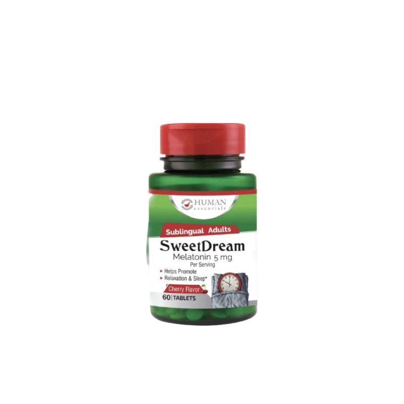 human essential sweet dream melatonin 5 mg 60 tablets | health boutique