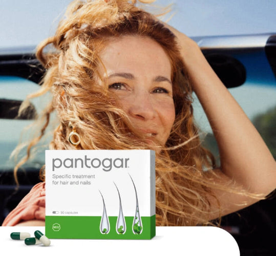 Pantogar Hair Vitamins 90 Capsules – clinically formulated supplement to support hair growth, reduce hair loss, and strengthen nails, available at HealthBoutiqueJo.com with fast delivery jordan gcc