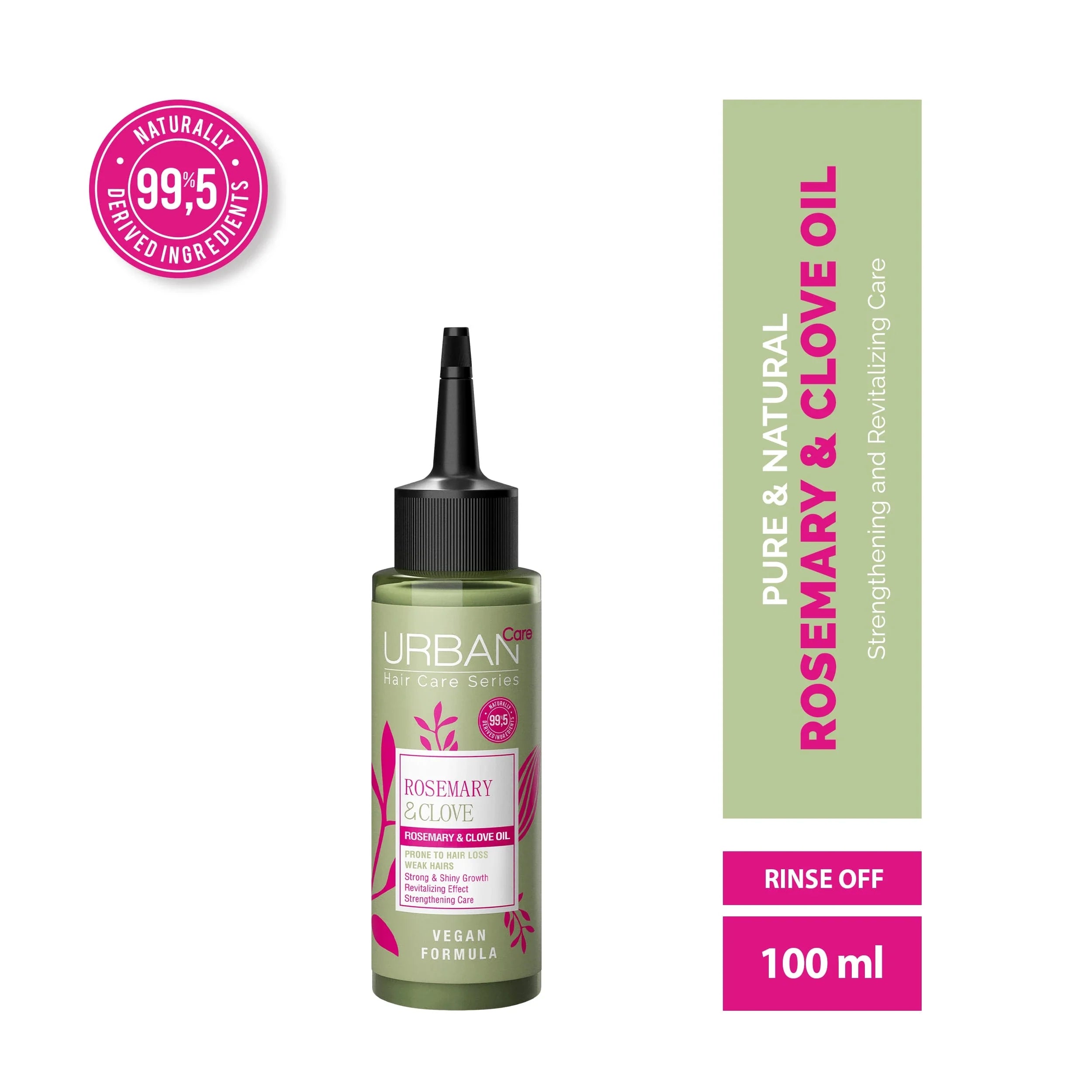 Urban Care Rosemary & Clove Strengthening Hair Growth Oil - 100ml Bottle for Scalp Health and Hair Repair