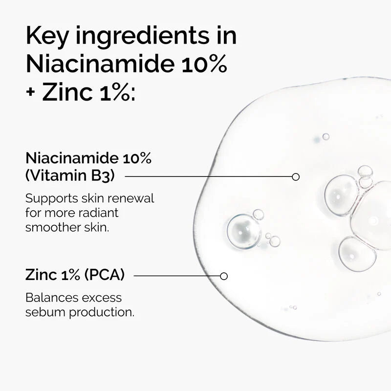 The Ordinary Niacinamide 10% + Zinc 1% Serum 30 ml – oil-control and blemish-reducing formula for clear, balanced skin, available at HealthBoutiqueJo.com with fast delivery to Jordan and GCC
