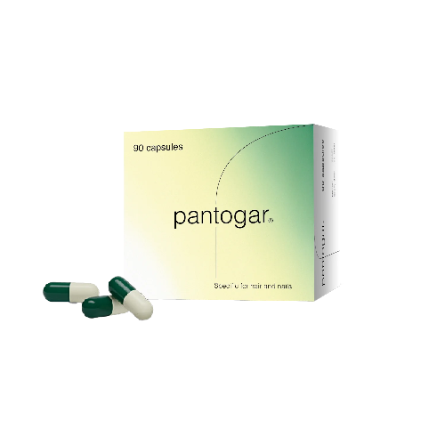 Pantogar Hair Vitamins 90 Capsules – clinically formulated supplement to support hair growth, reduce hair loss, and strengthen nails, available at HealthBoutiqueJo.com with fast delivery