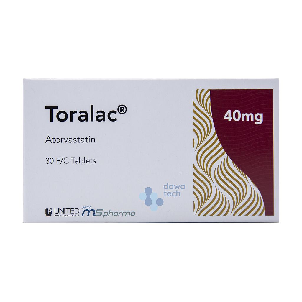 Toralac 40 mg atorvastatin tablet United Pharma cholesterol medicine