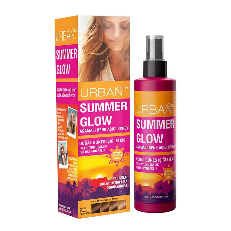 Urban Care Summer Glow Hair Lightening Spray 150ml - Sun-Kissed Highlights