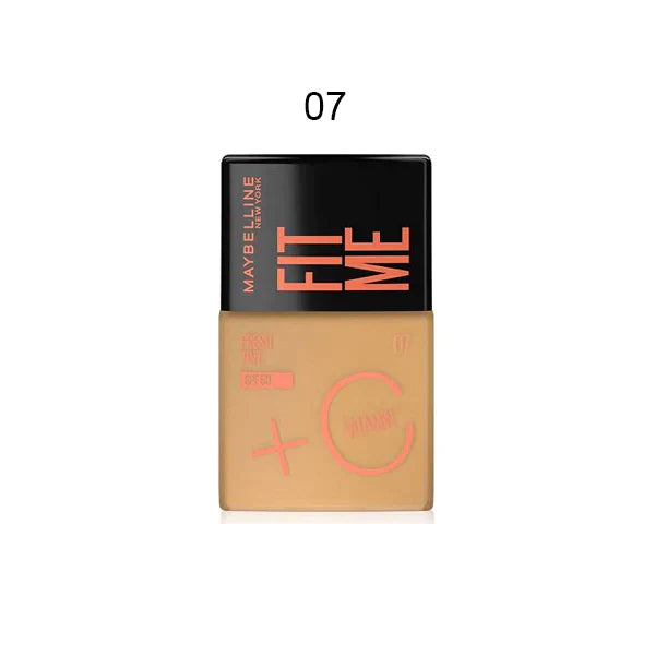 MAYBELLINE FIT ME FOUNDATION FRESH TINT 07 SPF 50+ - the health boutique