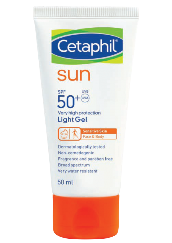 CETAPHIL SUN BLOCK LIGHT GEL 50 ML - the health boutique
