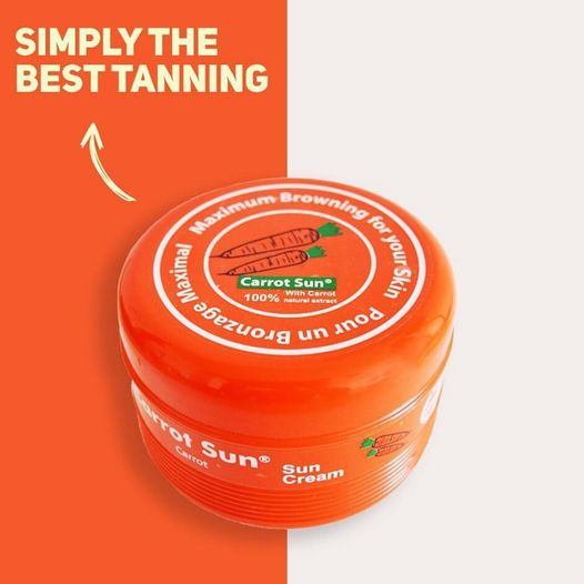 Carrot Sun Tanning Carrot Cream moisturizing tanning cream with beta-carotene Health Boutique