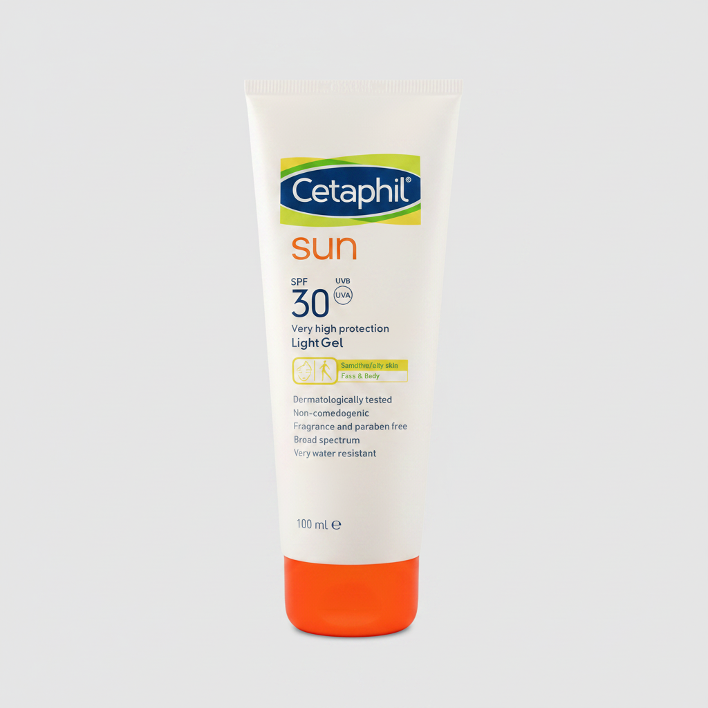 Cetaphil Sun Light Gel SPF 50+ 100ml lightweight sunscreen Health Boutique