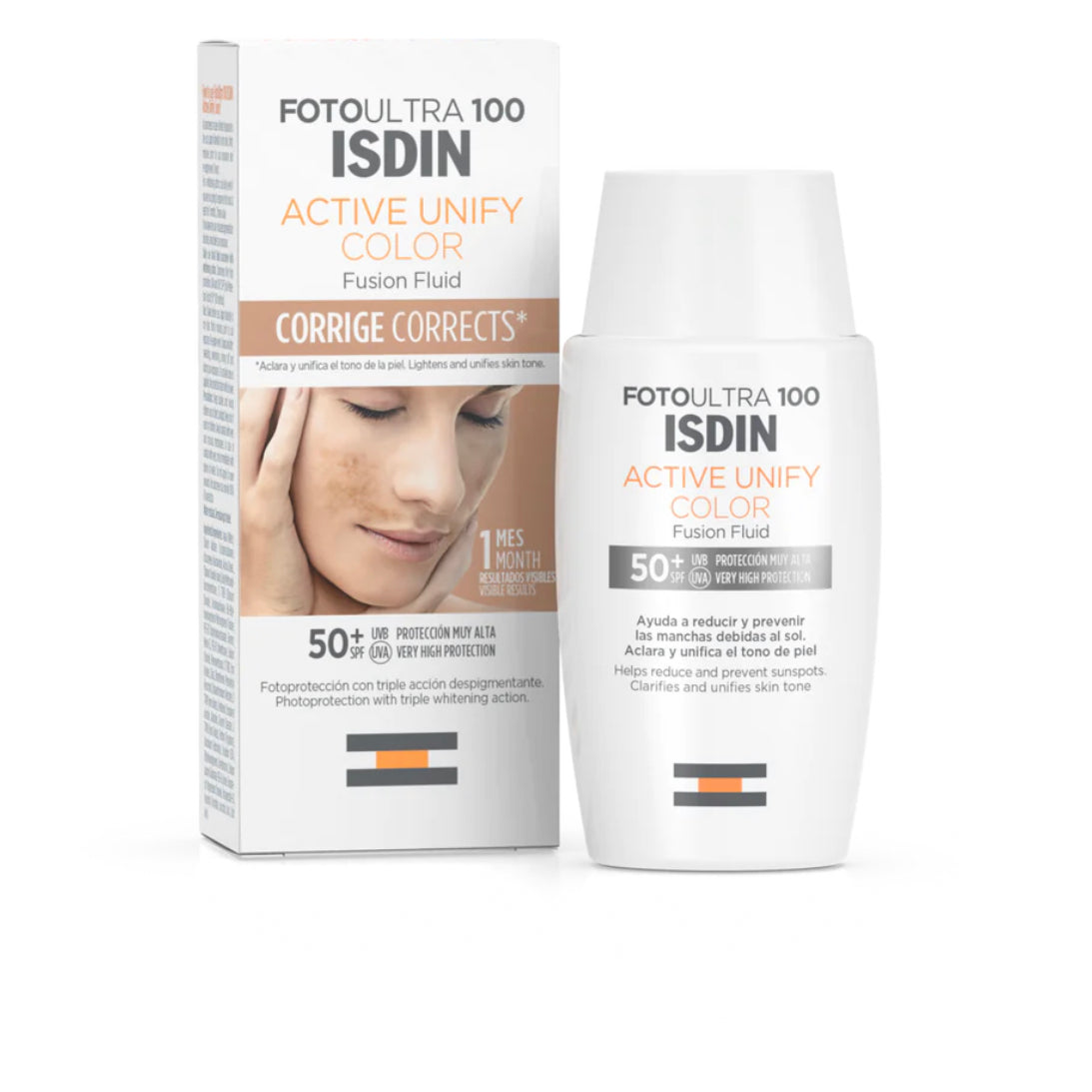 Isdin fotoultra 100 Active Unify SPF50 50ml color Sunblock-HEALTH BOUTIQUE