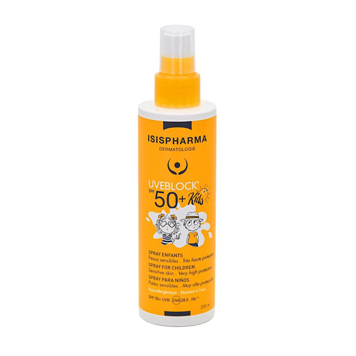 Isis Pharma Uveblock SPF 50 Plus Kids Spray Broad Spectrum Sunscreen 200ml Health Boutique