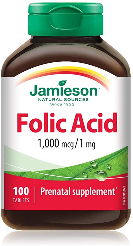 Jamieson FOLIC ACID 1MG - the health boutique