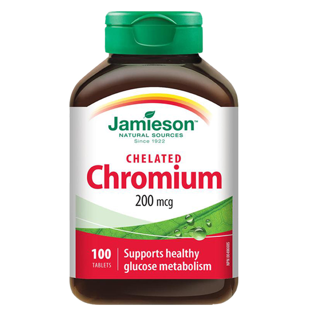 Jamieson Chromium 200 mcg 100 Tablets - the health boutique