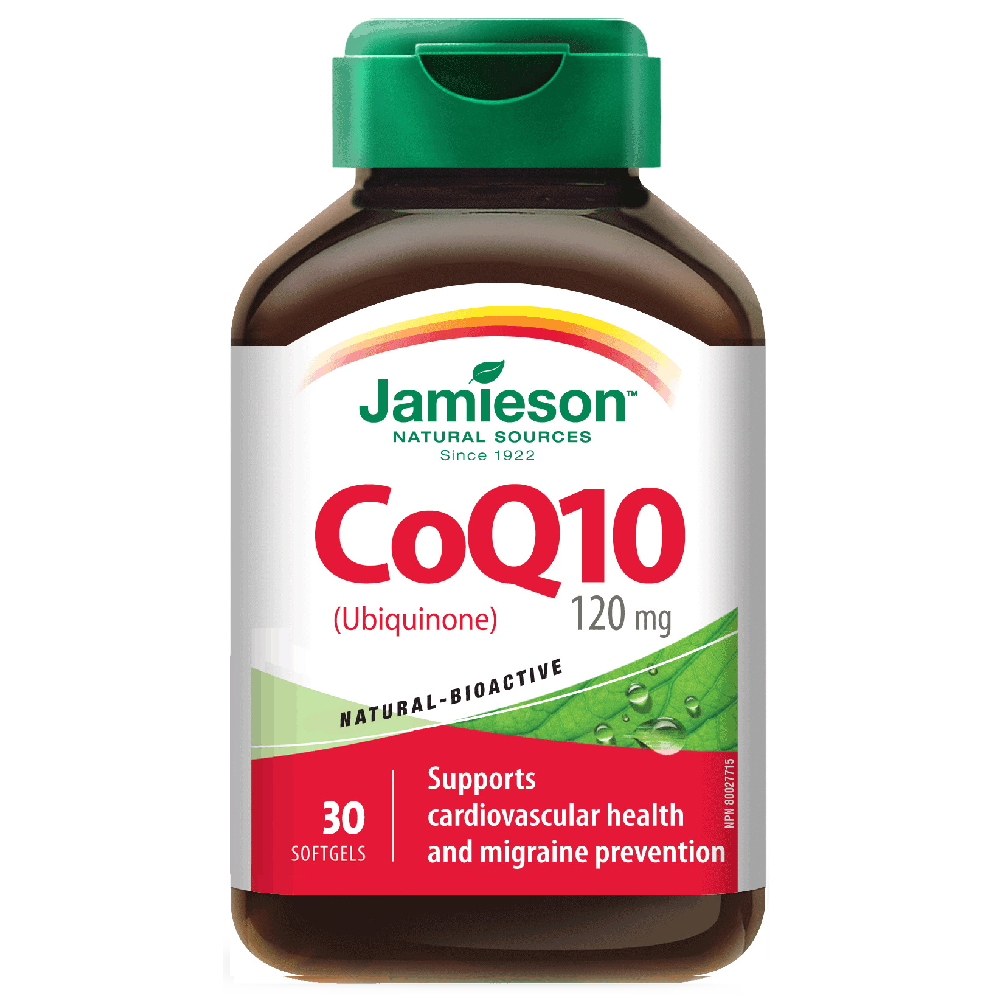 Jamieson CoQ10 120 mg 30 Tablets - the health boutique