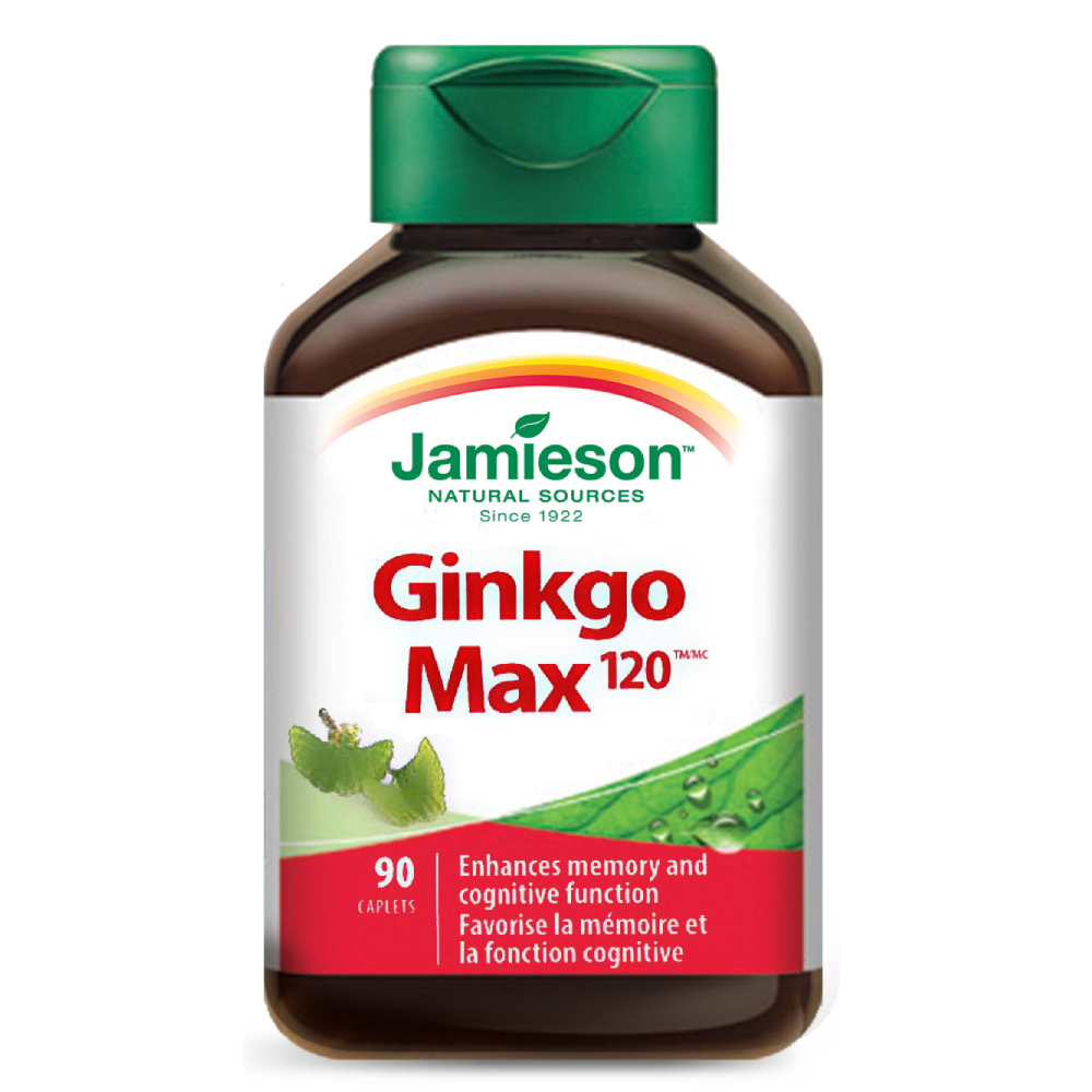 Jamieson Ginkgo Max 90 Caplets - the health boutique