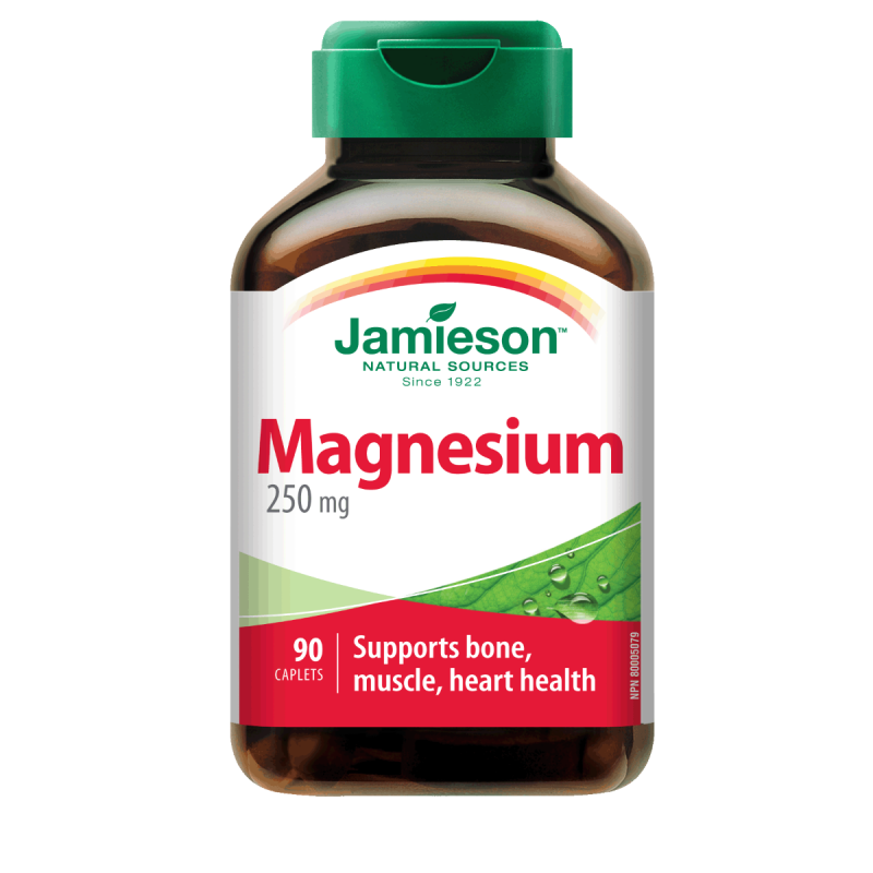 Jamieson Magnesium 250 mg 90 Caplets - the health boutique