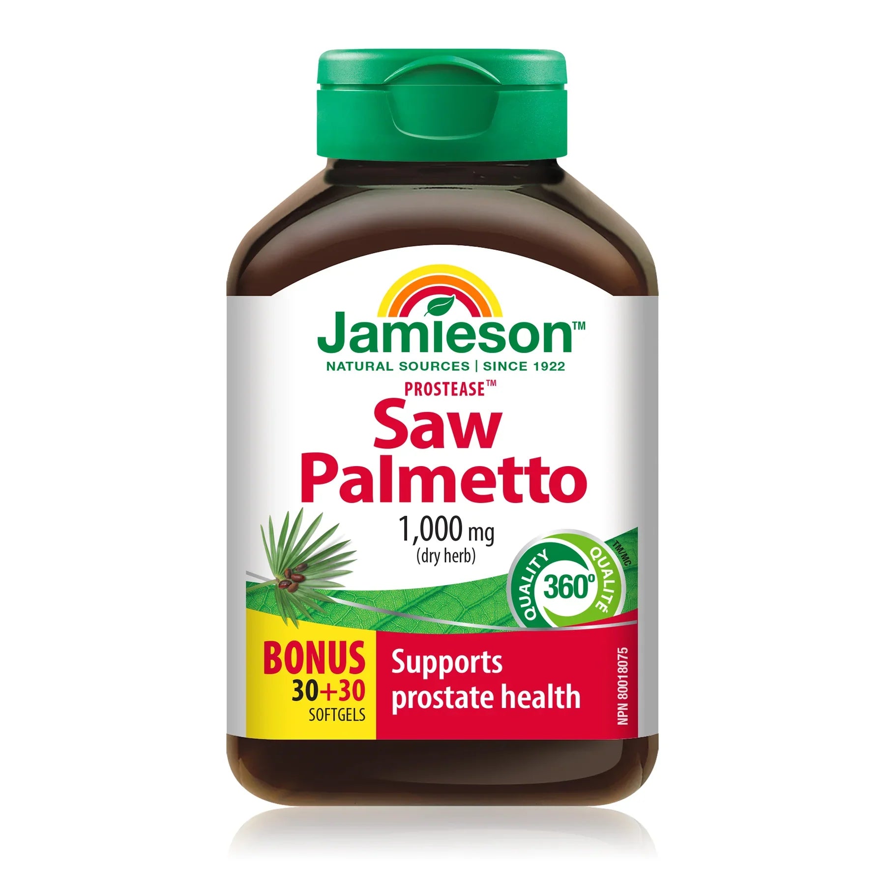 Jamieson Saw Palmetto 1000 mg - the health boutique