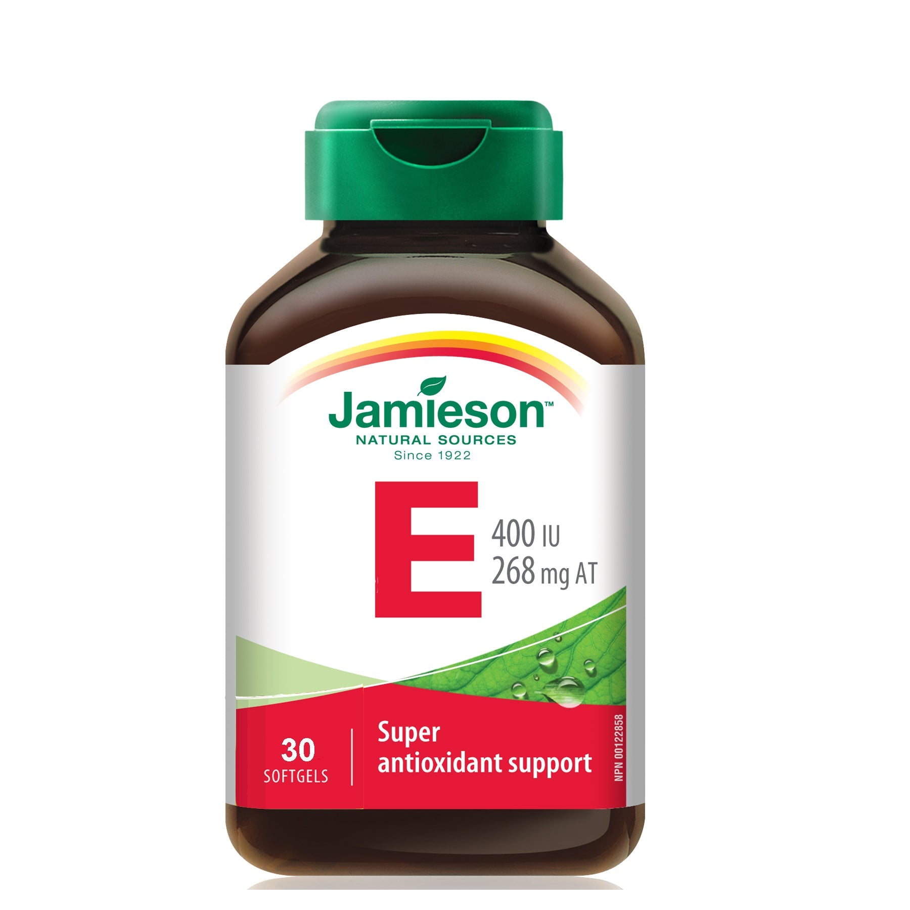 Jamieson Vitamin E 400 IU 30 Softgels - the health boutique