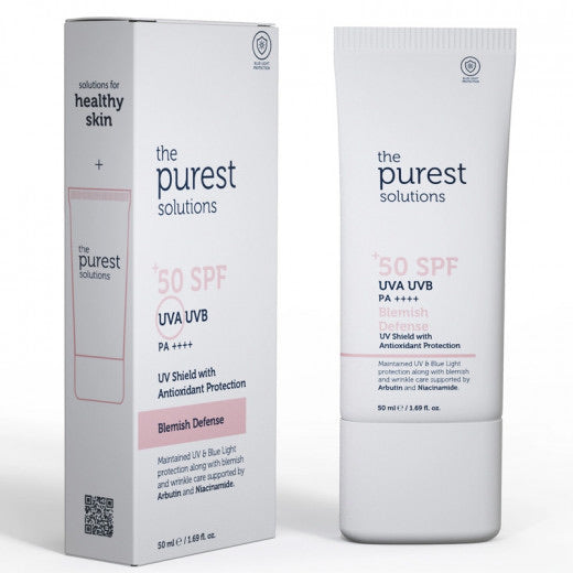 The Purest Solutions Blemish Defense SPF50+ facial sunscreen for blemish-prone skin 50ml Health Boutique