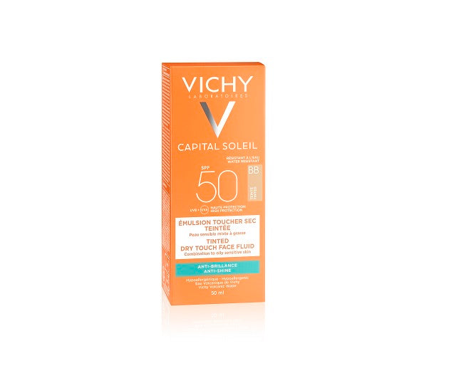 Vichy Capital Soleil BB Anti Shine Tinted Sunscreen for Combination to Oily Skin SPF 50+ 50ml
