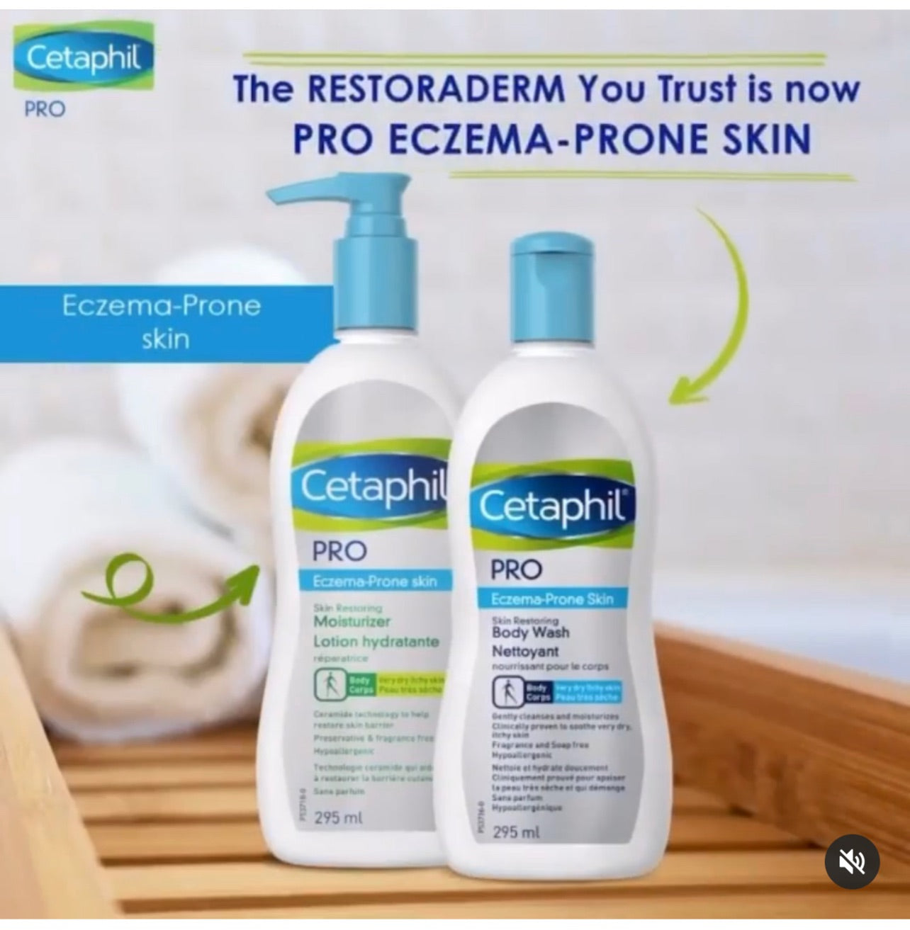 Cetaphil Pro Eczema Prone Skin lotion & Body Wash