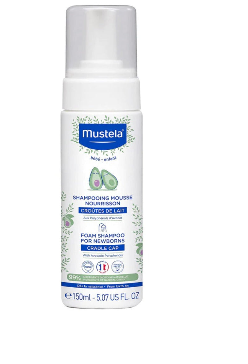 Mustela Foam Shampoo Cradel Cap With Avocado