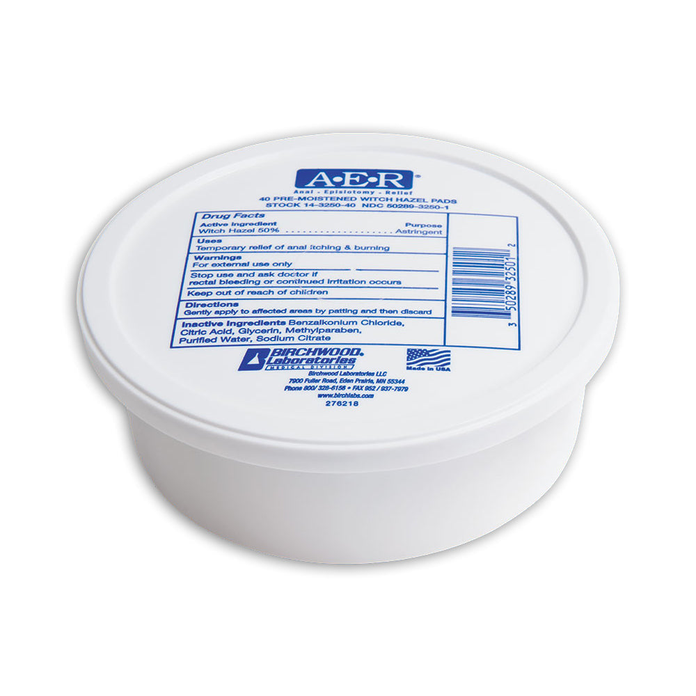 A.E.R® Natural Healing Witch Hazel Pads
