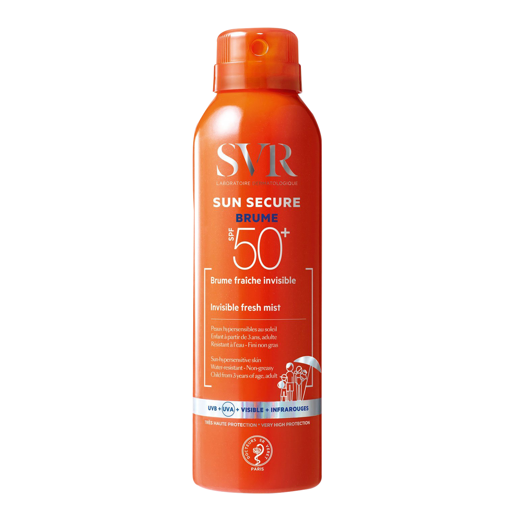 SVR SUN SECURE Brume SPF50 200ml spray - the health boutique