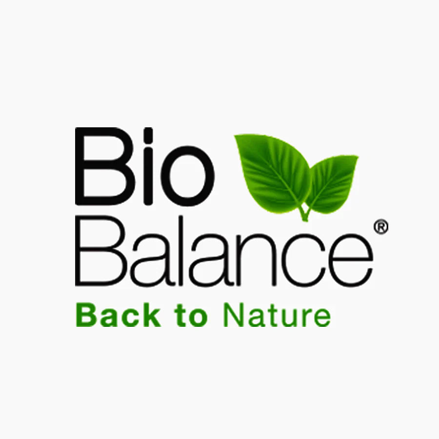 Biobalance logo with green leaf, featured skincare brand on Goldfarmaci Albania online pharmacy