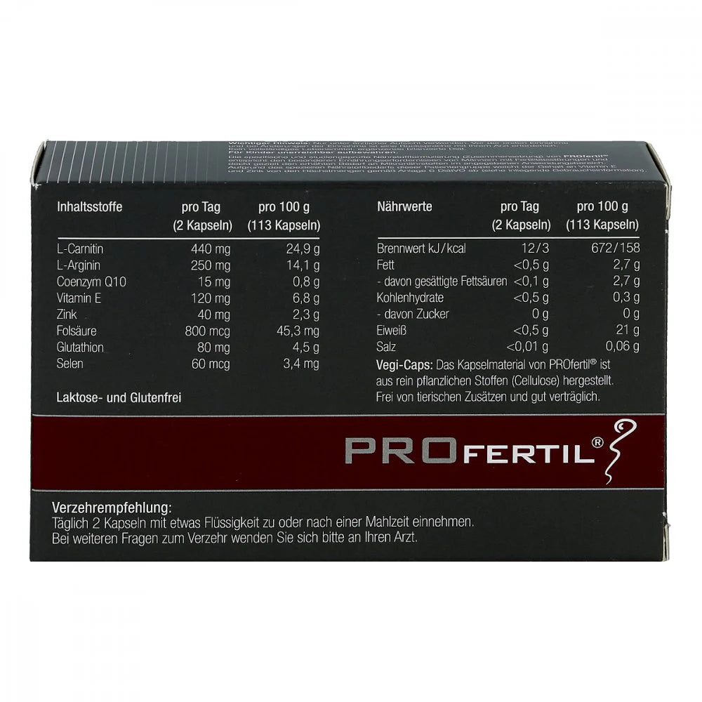 PROFERTIL 60 Capsules | Jordan male fertility supplement bottle | health boutique