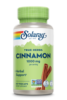 Solaray Cinnamon Bark 1000mg capsules – herbal antioxidant and metabolic support supplement