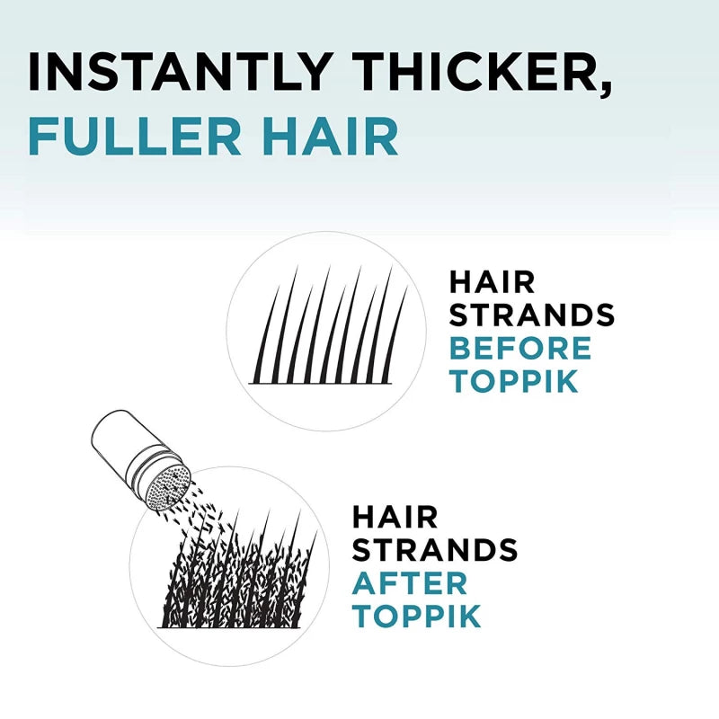 Toppik Hair Building Fibers Dark Brown 55g instant fuller hair for thinning hair Health Boutique