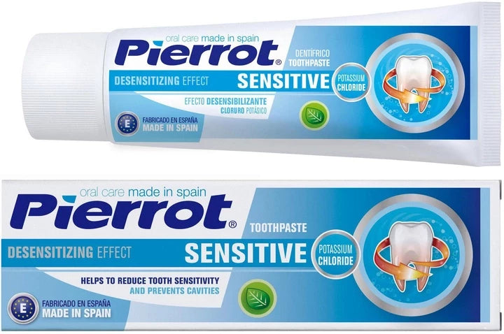 Pierrot Dientes Sensibles Sensitive Toothpaste for Adults with UV Filter and Antioxidants 75ml