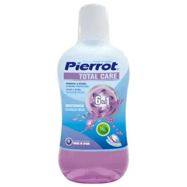 Pierrot Total Rinse 500ml Mouthwash - 24-Hour Protection for Fresh Breath and Healthy Gums