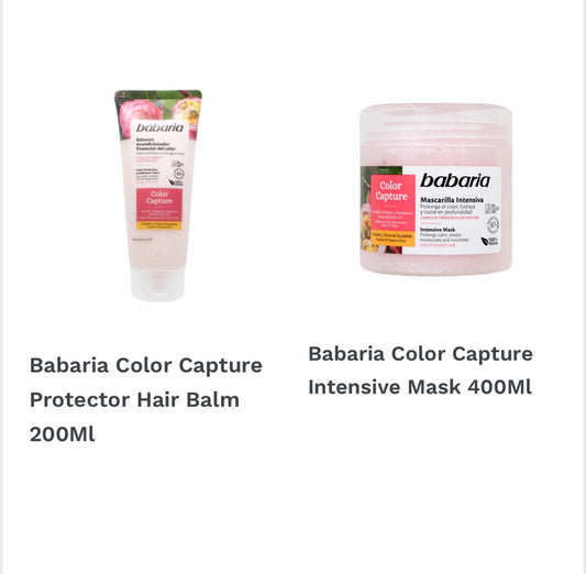 BABARIA Color Capture shampoo + color capture mask