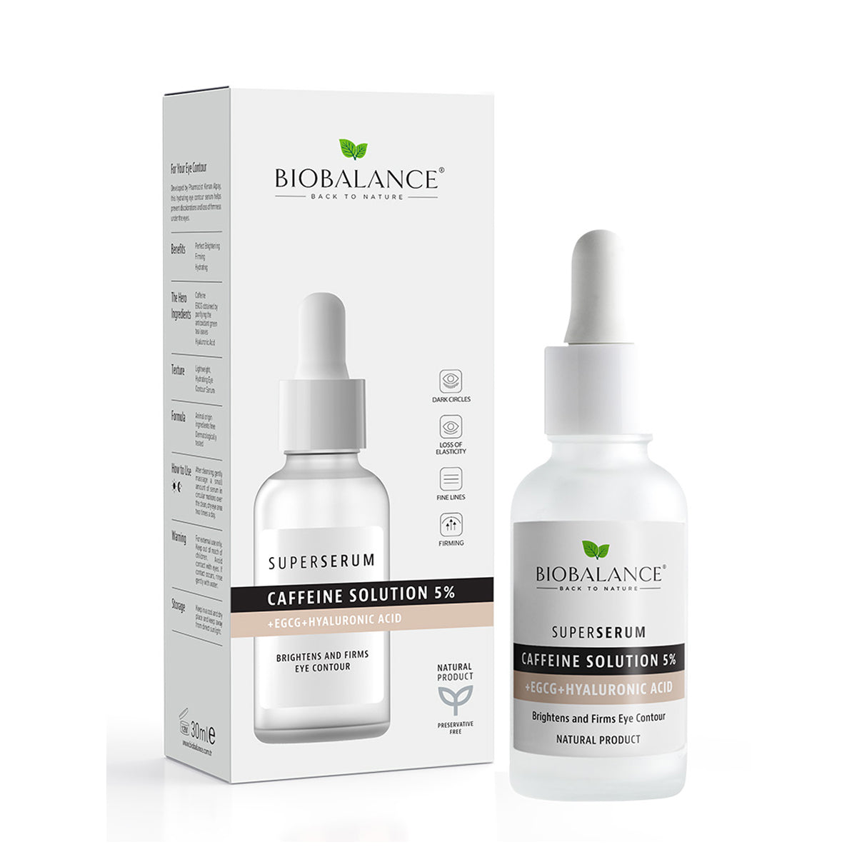 Bio Balance Super Serum Caffeine Solution 5% + EGCG + Hyaluronic Acid 30ml