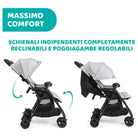 Chicco Ohlal Twin Stroller Silver Cat