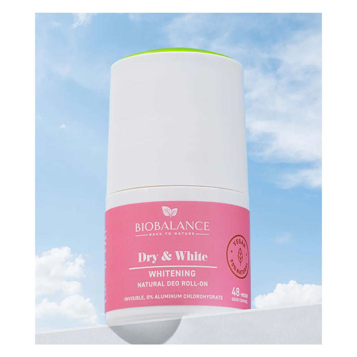 Bio Balance Dry & White Whitening Natural Deodorant Roll-On 50ml