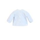 Chicco Boys Light Blue Printed Smock with Legging 9 Months