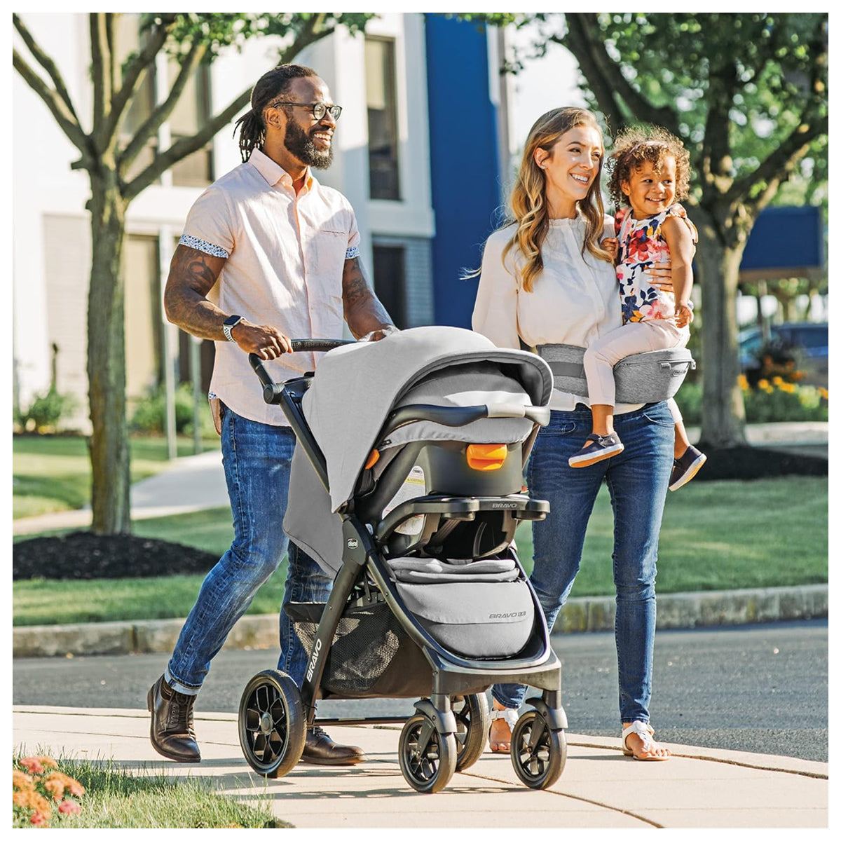 Chicco Bravo LE Trio Travel System Driftwood US