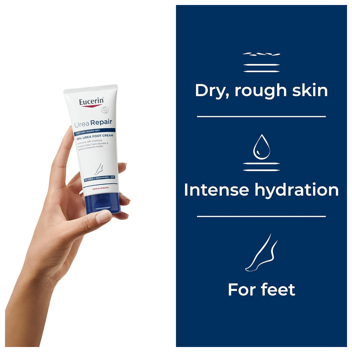 Eucerin UreaRepair PLUS 10% Urea Foot Cream for Extremely Dry and Rough Skin 100ml