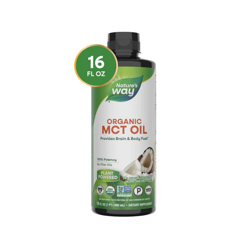 Nature’s Way Organic MCT Oil 480 ml – Coconut-Derived C8 & C10 MCT Oil Nature’s Way Organic MCT Oil 480 ml – Coconut-Derived C8 & C10 MCT Oil