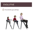 Chicco Crescendo Up High Chair Black Re Lux