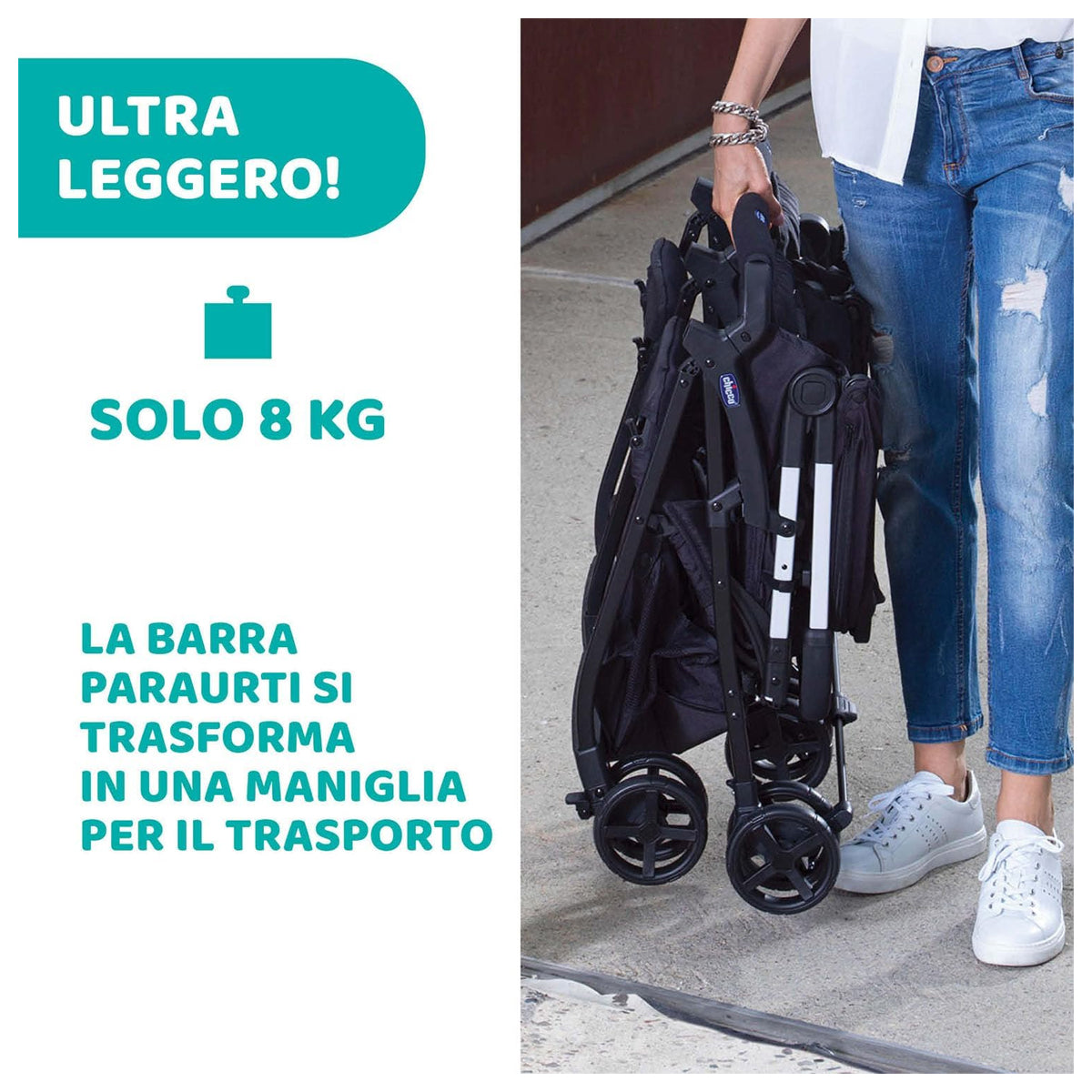 Chicco Ohlal Twin Stroller Silver Cat