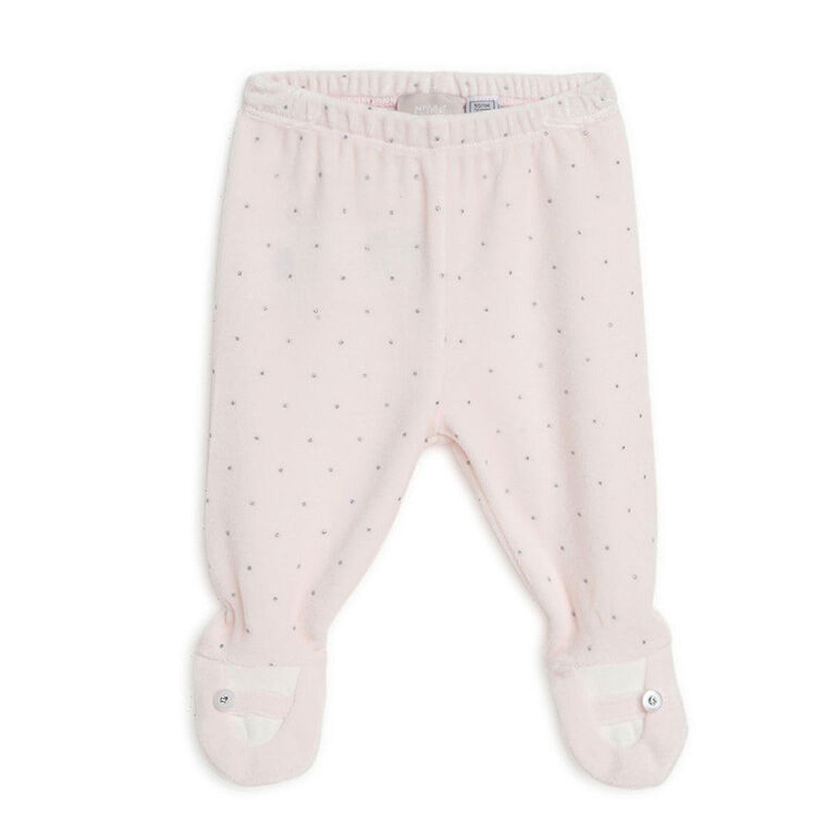 Chicco Girls Light Pink Embellished Smock with Legging 9 Month