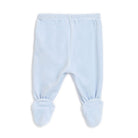 Chicco Boys Light Blue Printed Smock with Legging 9 Months