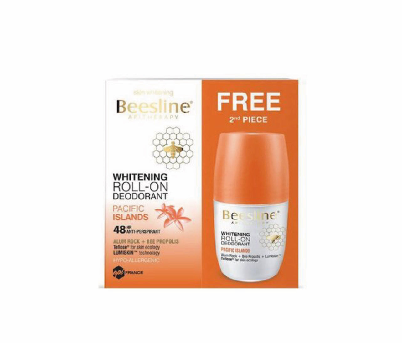 BEESLINE DEO ROLL ON 50ML -PACIFIC ISLAND 1 +1 FREE OFFER