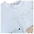 Chicco Boys Light Blue Printed Smock with Legging 9 Months