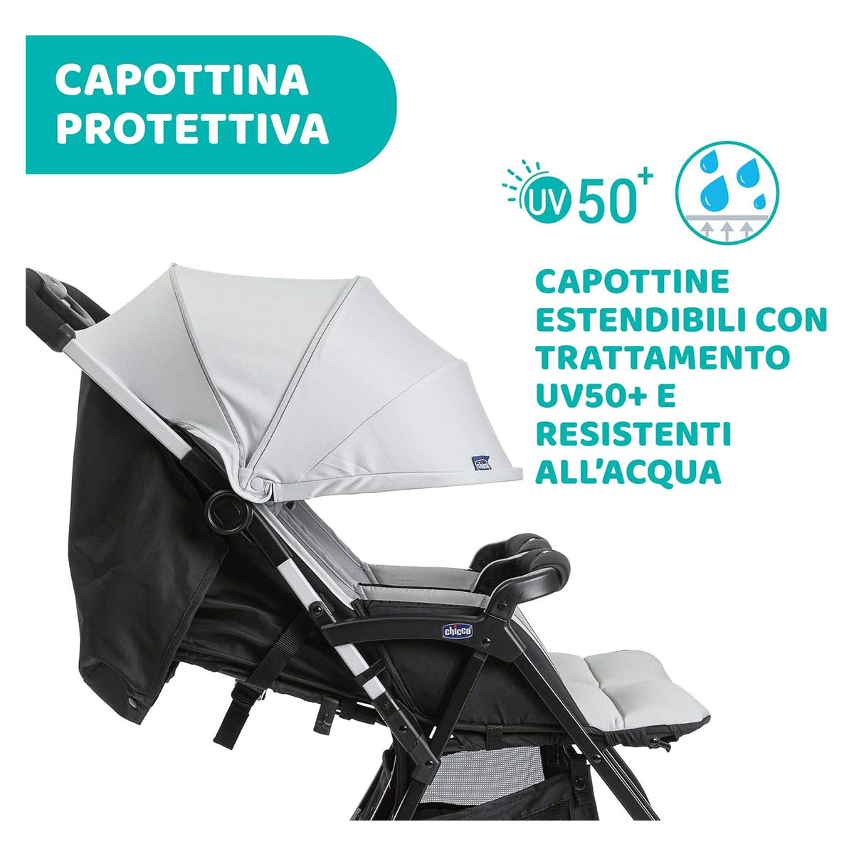 Chicco Ohlal Twin Stroller Silver Cat